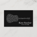 Search for voice teacher business cards Elegant