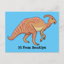 Search for dinosaurs postcards Parasaurolophus