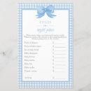 Search for baby shower games programmes Blue