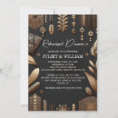 Search for traditional rehearsal dinner invitations Black and white