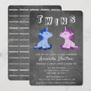 Search for chalkboard baby shower invitations Twins