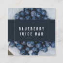 Search for smoothie business cards Blueberry