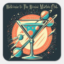 Search for 50s retro stickers Martini
