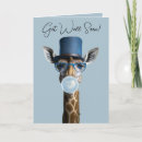 Search for giraffe get well cards Zoo animals