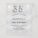 Search for thirty five invitations Silver