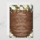 Search for dinner menu wedding invitations Rustic