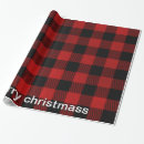 Search for red and black plaid wrapping paper Rustic