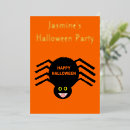 Search for arachnids invitations Spooky