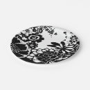 Search for black and white floral pattern plates Contemporary
