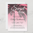 Search for beach sweet 16 invitations Pink