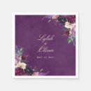 Search for purple floral napkins Plum