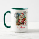 Search for vintage santa mugs Christmas eve