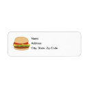 Search for hamburger return address labels Picnic