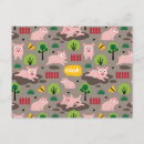 Search for farm pig postcards Cartoon