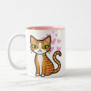 Search for cartoon cat design mugs Kawaii