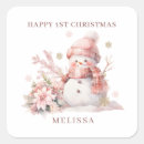 Search for snowman girl stickers Pink