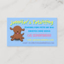 Search for dog sitting business cards Funny