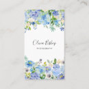 Search for hydrangea business cards Watercolor