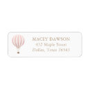 Search for hot air balloon return address labels 1st birthday