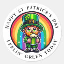 Search for green leprechaun stickers Four leaf clover