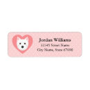 Search for west highland white terrier return address labels Puppy