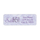 Search for purple glitter return address labels Sparkle