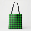 Search for plaid bags Green