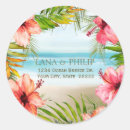 Search for address return stickers Watercolor floral