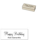 Search for happy birthday rubber stamps Script