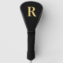 Search for black and gold golf head covers Monogrammed