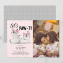Search for paw invitations Pink