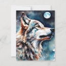 Search for watercolor wolf cards Nature