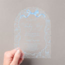 Search for toile baby shower invitations Blue and white