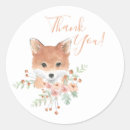 Search for fox thank you stickers Watercolor