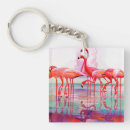 Search for retro flamingo key rings Pink flamingos