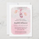 Search for ballet shoes invitations Watercolor