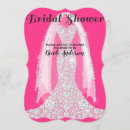 Search for black hot pink bridal shower invitations Modern
