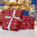 Search for red snowflake wrapping paper Colourful