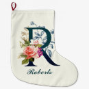 Search for the letter x christmas stockings Floral