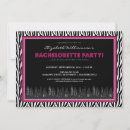 Search for funky zebra invitations Pink