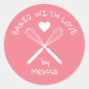 Search for home baker stickers Baked with love