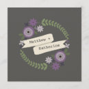 Search for purple and grey invitations Flowers