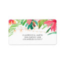 Search for island return address labels Hibiscus