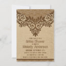 Search for burlap and lace invitations Western