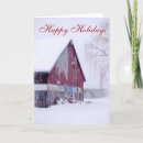 Search for red barn christmas cards Nature