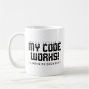 Search for it works as coded mugs My code works