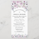 Search for lilac wedding programmes Boho chic