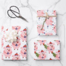 Search for christmas pig wrapping paper Winter