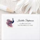 Search for peacock feather return address labels Modern