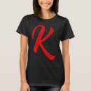 Search for large red tshirts Letter